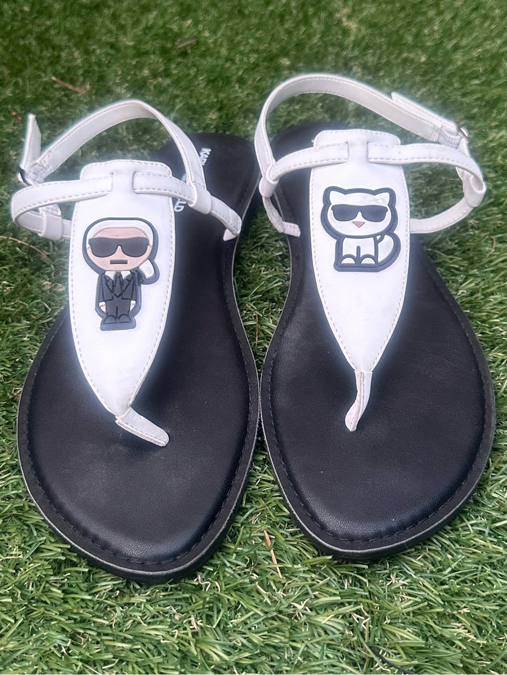 Karl Lagerfeld Paris Sandals Choupette character graphic